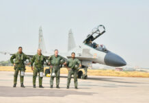 IAF and FASF Chiefs fly as part of Ex Garuda VII