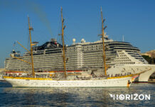 Visit on the Romania Navy training ship Mircea