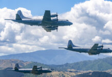 RNZAF farewells P-3K2 Orion fleet with formation flight after more than 55 years’ service