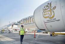 Emirates performs 100% Sustainable Aviation Fuel flight Emirates Sustainable Aviation Fuel Demostration Flight. Photo: Emirates Airlines