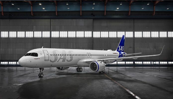 SAS Airbus A321neo. Photo (File): SAS