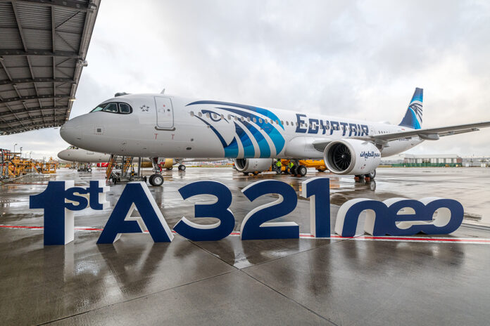 Egyptair Airbus A321neo. Photo: Airbus