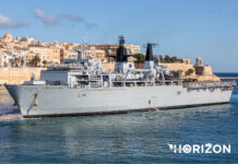 Visit on the Royal Navy Albion class HMS Albion Royal Navy HMS Albion (L14). Photo: Paul Spiteri Lucas