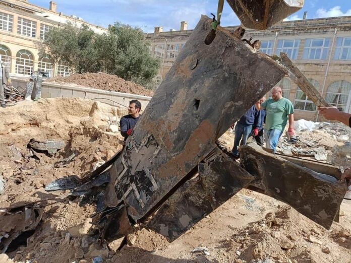 Messerschmitt Bf 109 Wing Wreckage found in Malta. Photo: Malta Aviation Museum