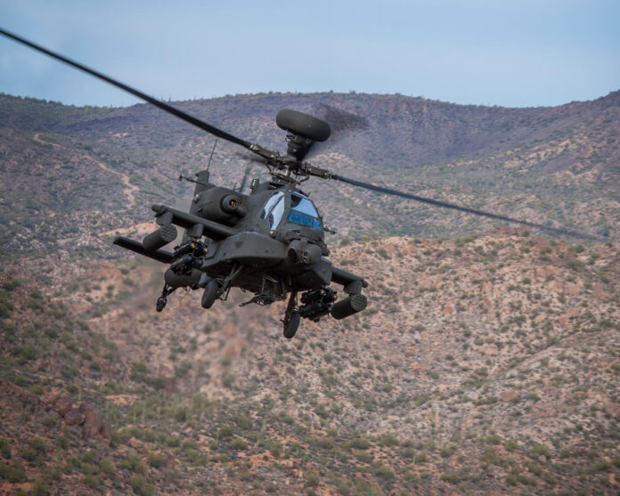 United States Army Boeing AH-64E Apache Helicopter. File photo: Boeing