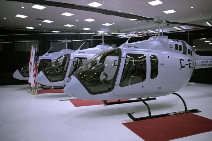 BELL 505 helicopters delivered to the Kingdom of Bahrain. Photo: Bell Textron
