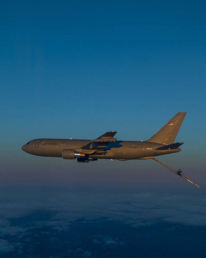 Boeing KC-6A in flight. Photo: Boeing