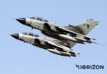 Malta International Airshow 2021 Italian Air Force Panavia Tornado Departure in Formation after the Malta International Airshow 2021. Photo: Christian Camilleri