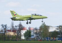 The first flight of the serial L-39NG from Aero was excellent First Flight for L-39NG Series. Photo: Aero Vodochody