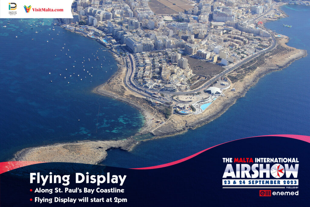 Malta International Airshow - Flying Display Area. Photo: Malta International Airshow