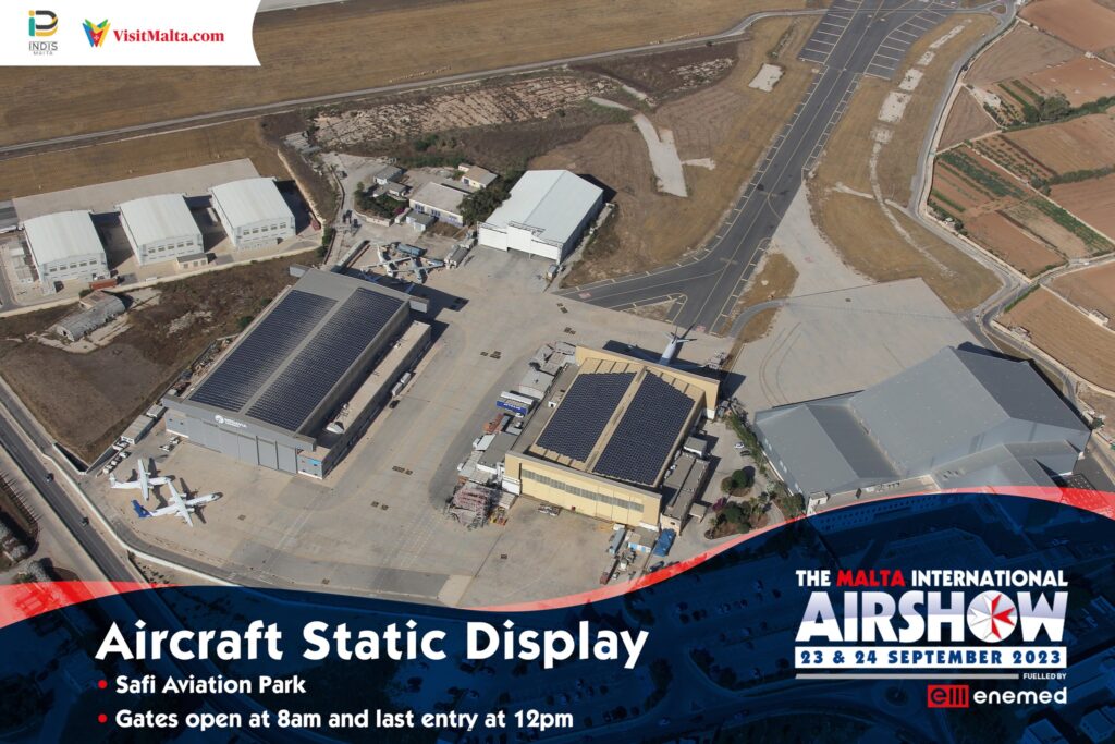 Malta International Airshow - Static Display Area. Photo: Malta International Airshow