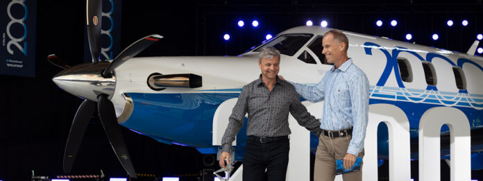 Pilatus Hands Over the 2,000th PC-12 to PlaneSense®. Photo: Pilatus Aircraft