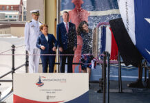 HII christens Virginia-Class attack submarine Massachusetts (SSN 798)