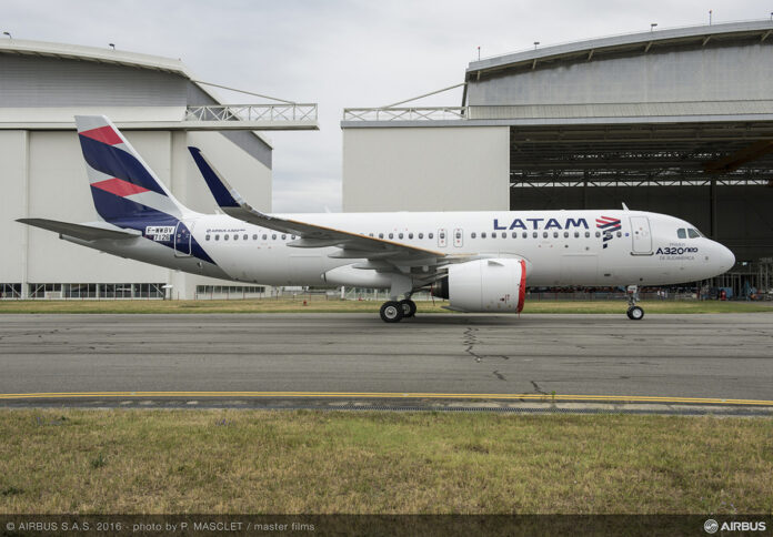 LATAM Selects Pratt & Whitney GTF™ Engines to Power Up to 146 Airbus A320neo Family Aircraft