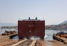 The bow section of the 2nd LSS for Chantiers de l’Atlantique launched