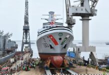 Pakistan’s fourth and last Milgem-class corvette enters the water