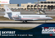 Skyfirst to debut Dassault Falcon 7X in flying display Skyfirst to debut Dassault Falcon 7X in flying display