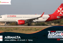 Air Malta flying at the Airshow Air Malta flying at the Airshow
