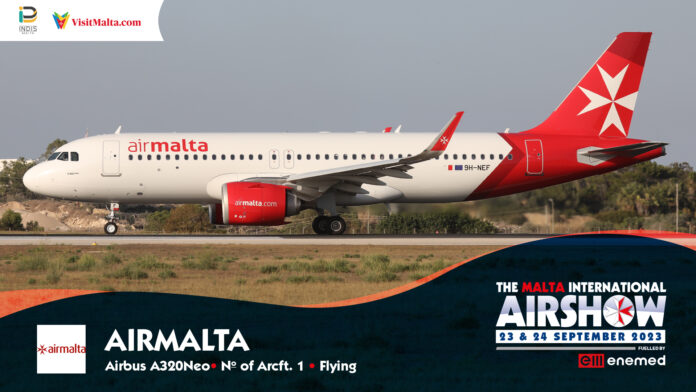 Air Malta flying at the Airshow