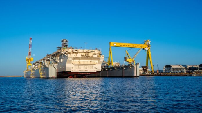 HII’S Ingalls Shipbuilding launches USS Bougainville (LHA 8)