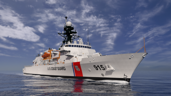 U.S. Coast Guard christens first offshore patrol cutter