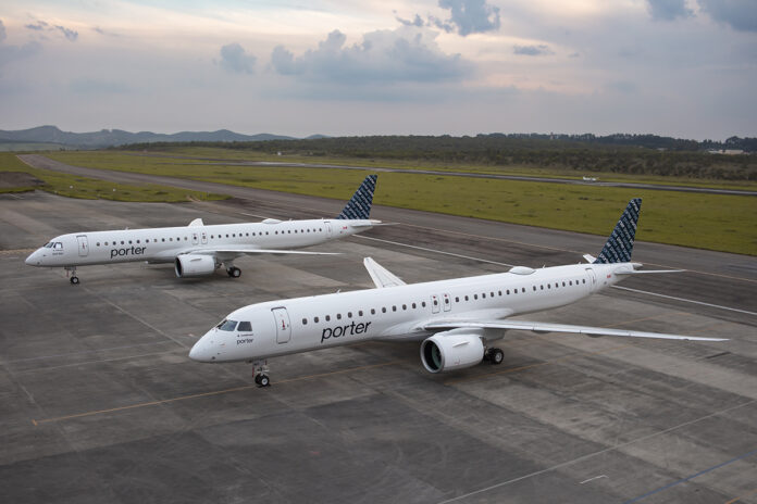 Porter Airlines Orders 25 Embraer E195-E2s