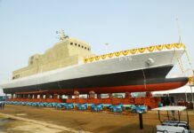 Launch of ‘AMINI’, fourth ASW SWC ship for the Indian Navy Launch of ‘AMINI’, fourth ASW SWC ship for the Indian Navy