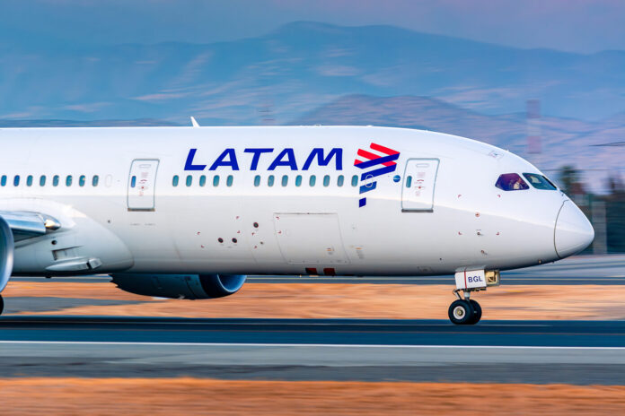 LATAM Boeing 787-9 Dreamliner. Photo: LATAM Airlines