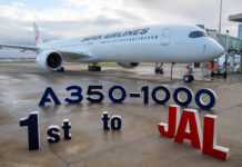 Japan Airlines takes delivery of its first A350-1000 Japan Airlines takes delivery of its first A350-1000