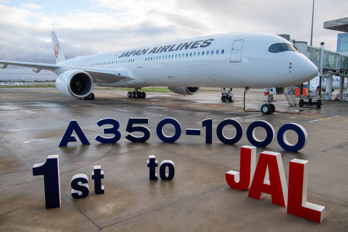 Japan Airlines takes delivery of its first A350-1000
