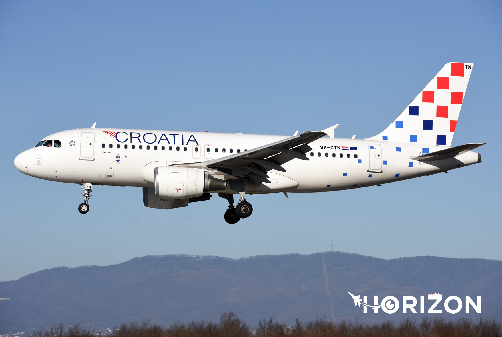 9A-CTN Airbus A319-112 Croatia Airlines