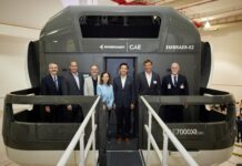 Embraer and CAE inaugurate Asia Pacific’s first E-Jets E2 full flight simulator in Singapore Embraer and CAE E195 E2 Simulator in Singapore. Photo: Embraer