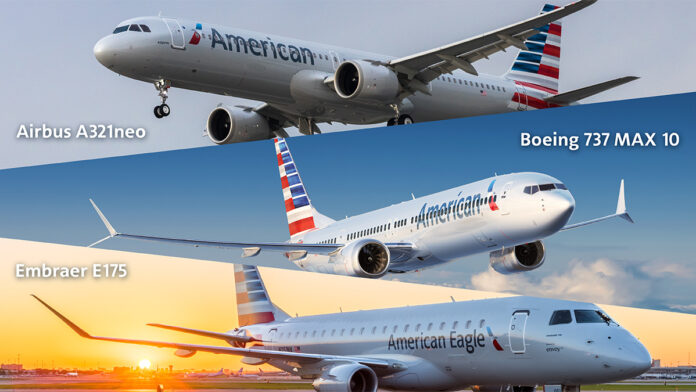 American Airlines places orders with Airbus, Boeing and Embraer