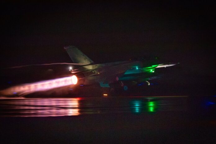 F-16 Block 70 on historic ferry flight to Bahrain