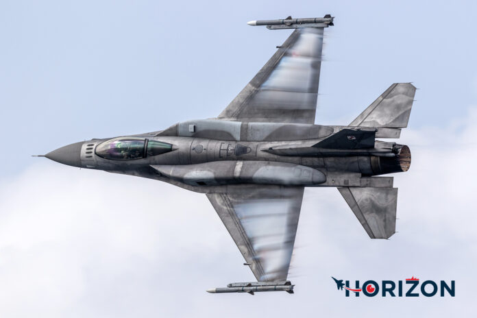 Polish Air Force Lockheed Martin F-16C Fighting Falcon 4046 sneak pass. Photo: Paul Spiteri Lucas