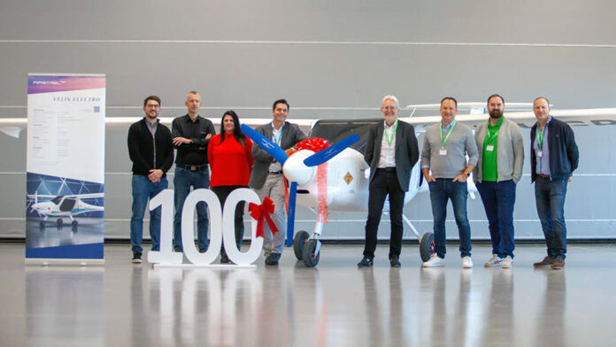 Pipistrel Velis Electro serial number 100 enters service