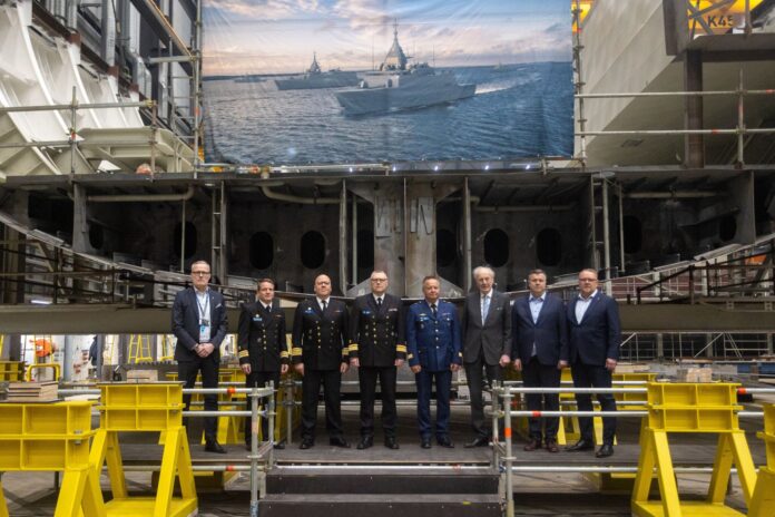 Keel laying of the first multi-role corvette celebrated at Rauma