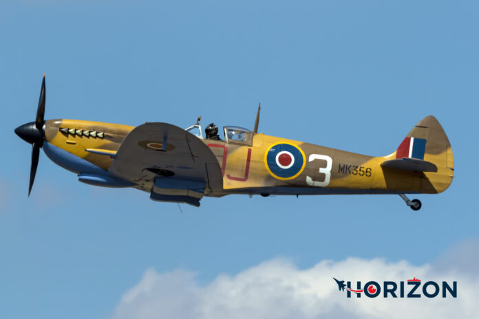 Royal Air Force BBMF Sptifire MK 356 Spitfire MK356 in desert camouflage with the 92 Sqn code letters ‘QJ-3’. File Photo: Paul Spiteri Lucas