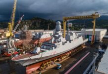 FREMM Frigate “Emilio Bianchi” launched by Fincantieri FREMM Frigate "Emilio Bianchi" launched by Fincantieri