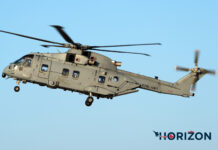 Royal Navy service member dies after helicopter ditches in English Channel File Photo of a Royal Navy AgustaWestland EH101 Merlin HC.4 ZJ124