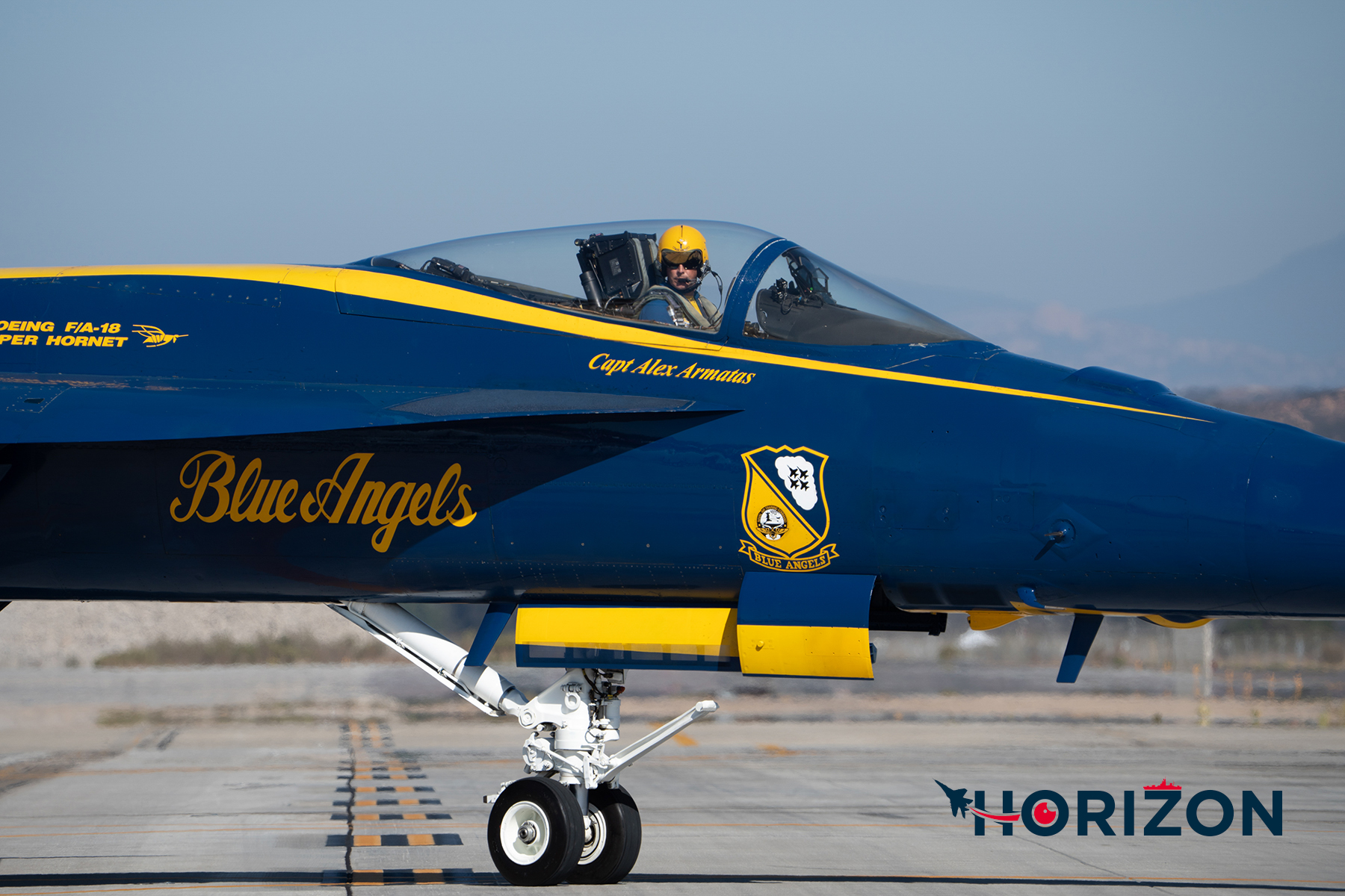 The Flight Leader and Commanding Officer Capt Alex Armatas as Blue Angel #1