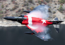 F-4E Phantom II: 50 Years of Service in Turkey Turkish Air Force F-4E Phantom II, 77-0303 special anniversary color scheme. Photo: Roberto Cassar