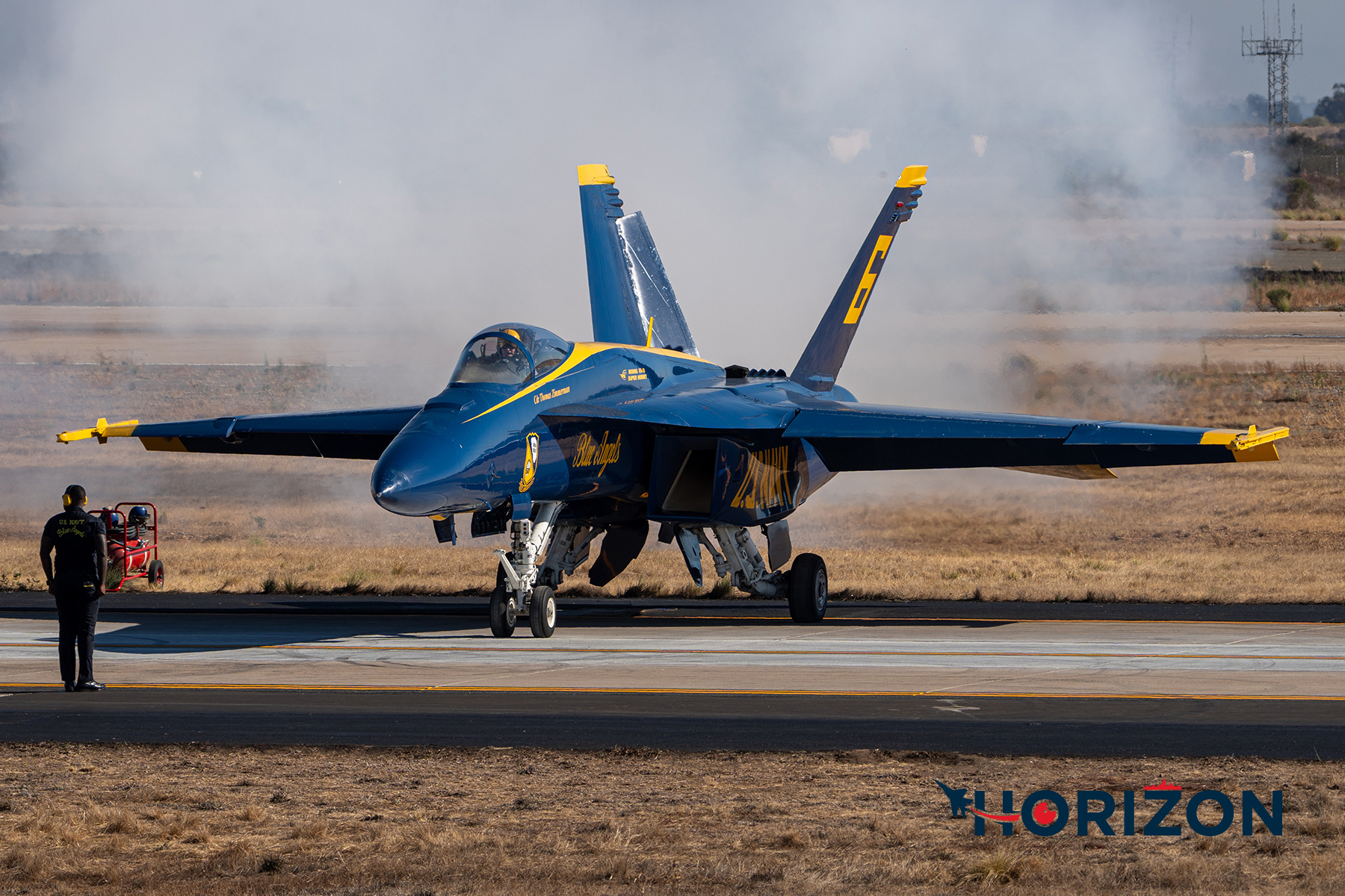 The Opposing Solo CDR Thomas Zimmerman as Blue Angel #6 on startup