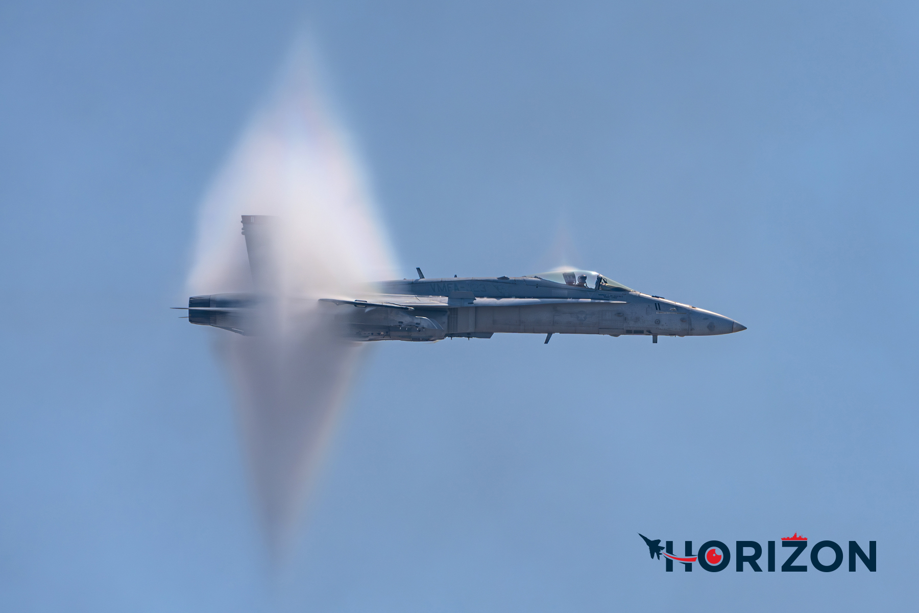 Shock Diamond on the USMC F/A-18C Hornet