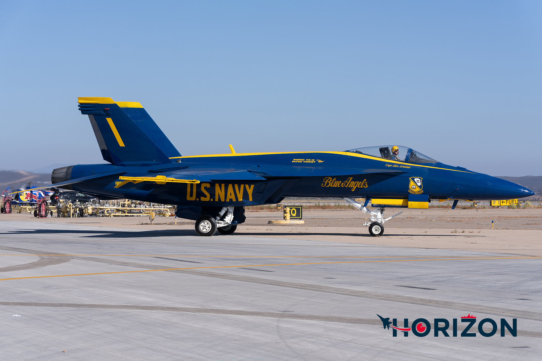 The Flight Leader and Commanding Officer Capt Alex Armatas as Blue Angel #1