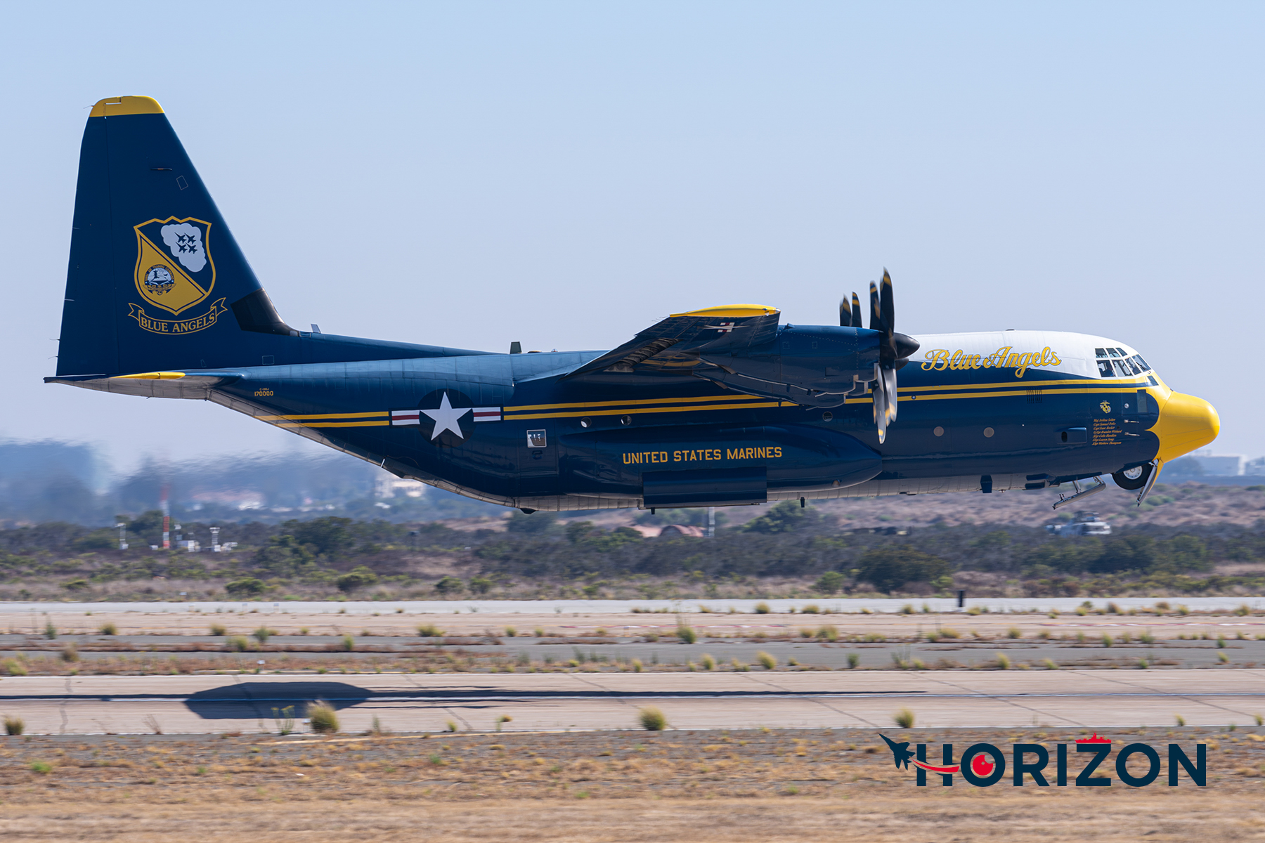 USMC C-130J Fat Albert on departure