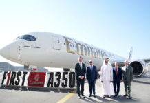 Emirates receives its first of 65 A350-900s Photo: Emirates