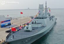 China’s first Type 054B frigate Luohe commissioned China's first Type 054B frigate Luohe commissioned