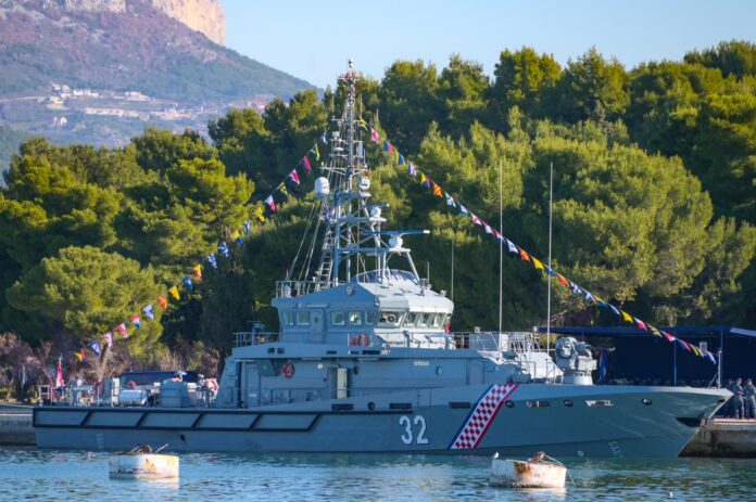 Second Omiš-class inshore patrol boat goes into service in Croatia
