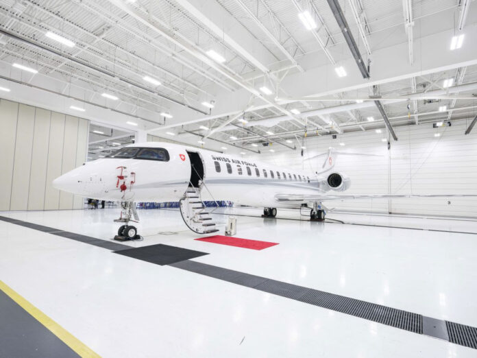 Official unveiling of the Swiss Air Force Global 7500